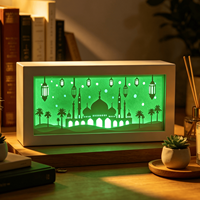 Lampe de nuit à mouvement d'anime, lampe LED 3D avec prise secteur pour chambre à coucher, tailles moyennes