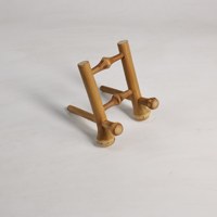 Présentoir en bambou Qiong de qualité supérieure en gros, accessoires professionnels de style Zen pour salons de thé, hôtels et boutiques