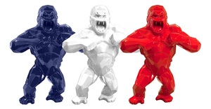Escultura Moderna de King <span class=keywords><strong>Kong</strong></span> en Resina - Color <span class=keywords><strong>Morado</strong></span> o Personalizado, Galvanizada, Arte Hecho a Mano y Coleccionable - Product Image 2
