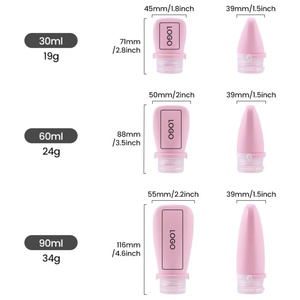 TSA Approved Travel Essentials Size <b>Bottle</b> Easy to <b>Squeeze</b> Leakproof Silicone Toiletry Containers for Shampoo and Conditioner - Product Image 3