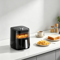 Friteuse à air numérique multi-tailles avec technologie de circulation d'air chaud, appareil de cuisson sans huile pour la cuisine domestique