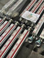 Medidor de Nivel Magnético de Bajo Precio 24VCC SS304, Interruptor de Nivel Magnético de Tipo Brida Acrílica SS316L 220VCA para Tanques de Aceite y Agua