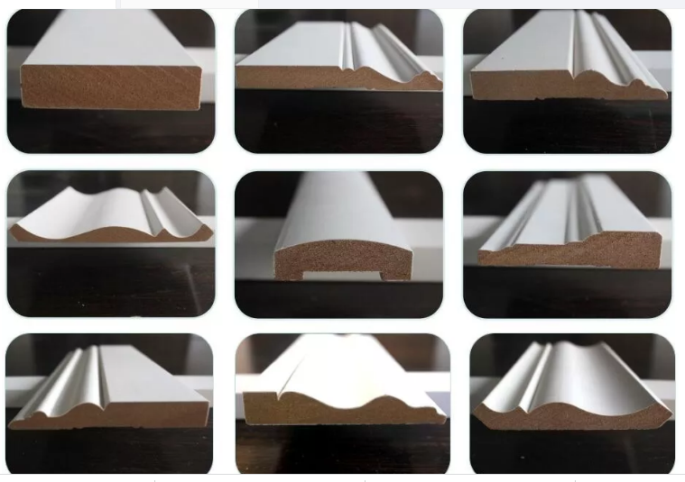 White Primed  mdf  Crown Moulding Ceiling Cornice