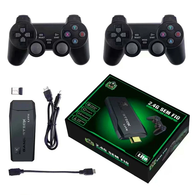 M8 Game Stick with 20000+ Games & 4K Display 64GB Video Game Controller