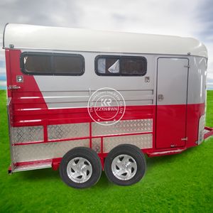 Nouveau produit 2025 Remorque à chevaux à chargement en angle pour 3 chevaux pour voyager avec des chevaux Norme australienne - Product Image 4