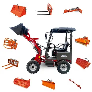 Load 500KG 1200KG factory direct sales of new energy electric loaders exported to Europe