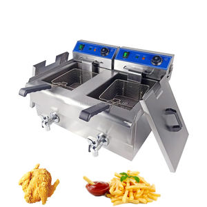 <span class=keywords><strong>Dulong</strong></span> Nouveauté DLT-20V Friteuse à air industrielle à double panier pour restaurants, recouverte d'acier inoxydable - Product Image 2