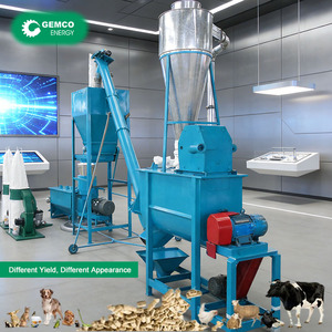 Usine complète de fabrication de granulés d'aliments pour animaux de petite taille, haute efficacité, pour volailles, porcs, bovins et poissons - Product Image 1