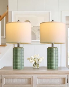 <span class=keywords><strong>Lampe</strong></span> de table en céramique moderne <span class=keywords><strong>SIMIG</strong></span>, blanc beige, lampes de chevet pour chambre à coucher, salon, lampes de table style farmhouse - Product Image 5