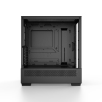 Best Cooling Black Aluminum Alloy Full Tower EATX Gamer Gaming Pc Computer Case Tempered Glass Sides Supporting Full Vertical
