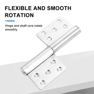 Bisagra de puerta de bandera SS 304, bisagra de puerta de bandera extraíble ajustable de dos hojas engrosada de acero inoxidable - Product Image 5