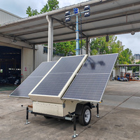Yeni Güneş Enerjili Mobil Aydınlatma Kulesi Güneş Enerjili Led Çalışma Lambası Kulesi Düşük Fiyat