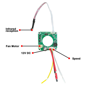 40W 12V DC Quạt trần bảng điều khiển với <span class=keywords><strong>IR</strong></span> điều khiển từ xa học tập mã pcba bảng mạch Loại sản phẩm điều khiển từ xa - Product Image 6