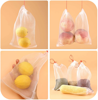 Aangepaste Verschillende Grootte Datum Palm Fruit Mesh Zakken Plant Beschermen Mesh Zakken Met Trekkoord
