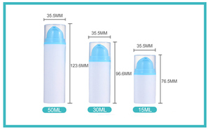 15ml 30ml 50ml không có không khí chai nhựa Lotion chai kem nhựa với bơm - Product Image 2