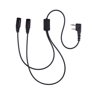 Kit <span class=keywords><strong>d</strong></span>'interphone filaire <span class=keywords><strong>pour</strong></span> <span class=keywords><strong>casque</strong></span> ouvert Communication de groupe en temps réel Rider-to-Rider <span class=keywords><strong>pour</strong></span> radio Kendwood 2Pin - Product Image 4