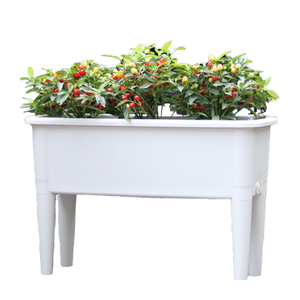 Jardinière surélevée en plastique moderne, bac à plantes surélevé, pieds, patio extérieur, conteneurs pour fleurs et légumes, support de serre, pots - Product Image 4
