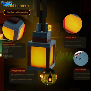 โคมไฟ LED เรืองแสงลายเกม <span class=keywords><strong>Minecraft</strong></span> ขายดี ไฟกลางคืนแบบสัมผัส ชาร์จซ้ำได้ ใช้เป็นไฟฉายในเกม ตกแต่งห้องนอนเด็ก สร้างบรรยากาศ - Product Image 4