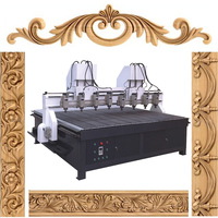 Machine de gravure rotative CNC 5 axes 6D 5D 4D 3D, tour à bois, duplicateur, 4 6 8 10 têtes, commande Syntec, dotée d'un moteur à roulement