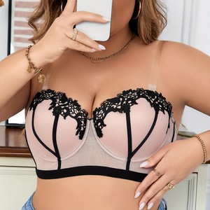 Reggiseno Balconette di Alta Qualità per Donne Taglie Forti con Decorazione in Pizzo Guipure - Product Image 3