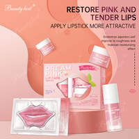 Coffret Cosmétique Soin des Lèvres 5 Pièces : Masque Lèvres, Exfoliant Élimination Peaux Mortes, Baume à Lèvres, Masque au Collagène – Vente en Gros, Portable, Coffret Cadeau 5 Pièces
