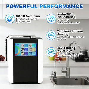 Cawolo - Nueva Máquina Ionizadora de Agua con PH 4.5-10.5, 11 Placas, Generador de Agua Alcalina Doméstico, Revestimiento de Platino, Máquina de Agua Kangen - Product Image 2