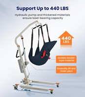 Lève-personne électrique avec sangle pliable, chaise de transfert robuste pour personnes âgées, handicapées, à domicile, en milieu hospitalier, pour soins infirmiers