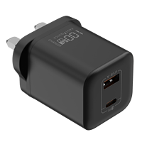 Bloc chargeur USB C entièrement compatible, charge rapide GaN 100W, chargeur de voyage compact 2 ports, adaptateur secteur pour ordinateur portable, iPhone