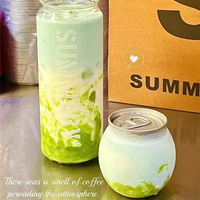Botol Minuman Dingin PET Sekali Pakai dengan Tutup Tarik untuk Penggunaan Komersial 250ml/330ml/500ml Kemasan Kue Kopi Sablon