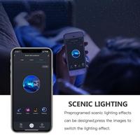 Alexa Google Home Smart Star Laser Projector Starry Sky Night LED Light projecteur de rythme de synchronisation de musique Wi-fi bluetooth