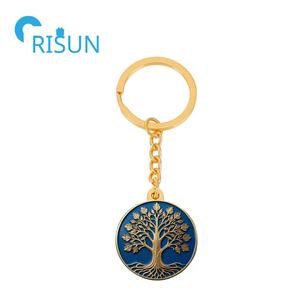 พวงกุญแจโลหะแบบกำหนดเอง Rune สัญลักษณ์นอร์สไวกิ้งพระเจ้าโอดินเงินโบราณต้นไม้สีทองของชีวิตจี้สร้อยคอพวงกุญแจ - Product Image 3