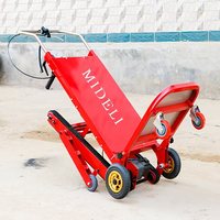 Chariot d'escalade électrique pliable robuste sur chenilles, capacité 400 kg