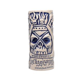Prêt à expédier – Nouveaux gobelets Tiki en porcelaine, style américain, créatifs et durables, motif momie squelette, pour cocktails hawaïens - Product Image 1