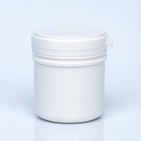 Pot en plastique HDPE à large ouverture de 150 ml avec joint à ouverture facile pour l'emballage de crème, d'onguent et de compléments alimentaires