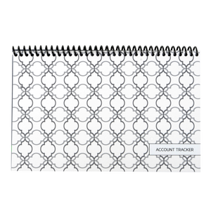 Libreta de registro de cheques y tarjetas de débito, blanca, ancha, con espiral, para seguimiento de cuentas - Product Image 1