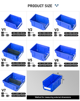 Boîtes de rangement pliables en plastique à double niveau, design industriel, grande capacité, cubes organisateurs pour vêtements, chaussures, bijoux, sacs