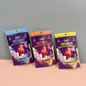 Màu xanh razz gummy vitamin bao bì hàng rào cao Túi tùy chỉnh thiết kế nhiều hương vị kẹo Túi - Product Image 1