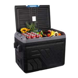 Réfrigérateur-congélateur portable pour voiture 50L, <span class=keywords><strong>mini</strong></span>-réfrigérateur <span class=keywords><strong>auto</strong></span> <span class=keywords><strong>12V</strong></span>/24V <span class=keywords><strong>220V</strong></span> double usage avec <span class=keywords><strong>compresseur</strong></span> et contrôle par application - Product Image 2