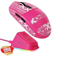 Périphériques informatiques, souris sans fil ultra-légère, silencieuse, rose et noire, souris Bluetooth sans fil, souris mince pour ordinateur de bureau
