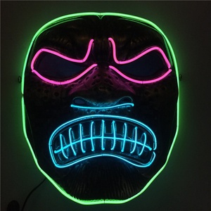 Suministro de China precio barato fiesta de disfraces luminosa El alambre de máscara de Halloween de película - Product Image 4