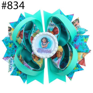 Fermagli per capelli con fiocco rosa di tendenza, nuovissimi fermagli ispirati ad <span class=keywords><strong>Encanto</strong></span>, fiocchi per capelli per bambine, accessori per capelli per bambini - Product Image 2