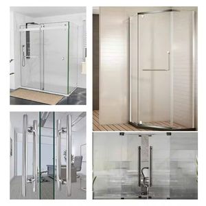 Charnière pivotante en aluminium pour porte de douche, idéale pour les applications hôtelières, durable, résistante à la corrosion, quincaillerie pour porte en verre sans cadre - Product Image 4