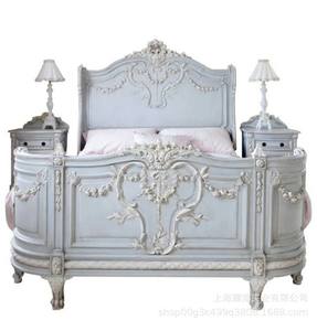 Französische Mode High-End-Schnitzerei Handwerk Schlafzimmer Massivholz antiken königlichen Bett benutzer definierte Möbel klassische französische Möbel - Product Image 1
