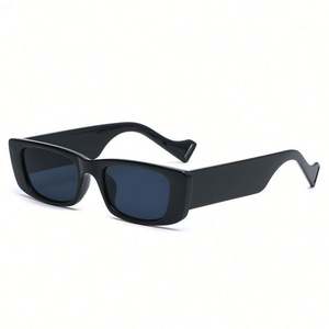 Lunettes de soleil rectangulaires orange tendance vintage 2021 pour hommes et femmes, UV400, monture carrée, petite taille - Product Image 4