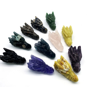 Donghai all'ingrosso diversi materiali crani di drago incisi in cristallo cristallo naturale fatto da te da Jiangsu - Product Image 3