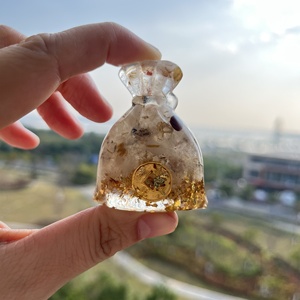 ของตกแต่งบ้านรูปถุงเงินเรซิ่นคริสตัลขัดเงา ดึงดูดโชคลาภ สำหรับเทศกาลต่างๆ ขายส่ง - Product Image 5