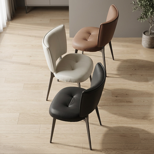 Silla de comedor de diseño integrado para el hogar, mesa y silla de restaurante minimalistas italianas de alta gama, sala de muestras, cafetería - Product Image 2