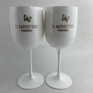 Bicchiere da vino in acrilico trasparente da 16 once per eventi - Product Image 6