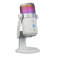 192kHz 24Bit USB microfono a condensatore RGB luce di soppressione del rumore cardioide Pattern per Podcast/Streaming/registrazione