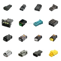 Conector Automotriz Hembra de 6 Pines Gris, Conector Impermeable para Automóvil DT06-6S